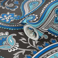 Modern Paisley in Blue