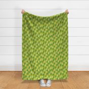 Abstract Scales on Faux Linen- Green