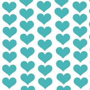 Teal Hearts 