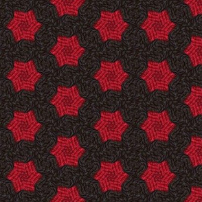 Red Quilted Stars
