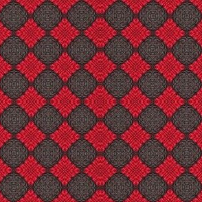 Red & Black Quilted Ch