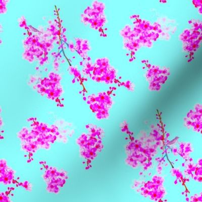 Cherry Blossom Branches-Neon