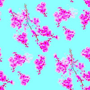 Cherry Blossom Branches-Neon