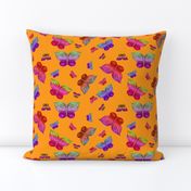 BUTTERFLIES EXOTIC JUNGLE ORANGE Large