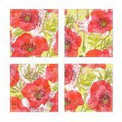 Romance Poppies Botanical Sketchbook