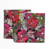 Romance Poppies Mod Dark Botanical