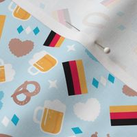 Traditional german oktoberfest beer holiday illustration print 