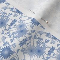 Springing Floral ~ Blue and White 