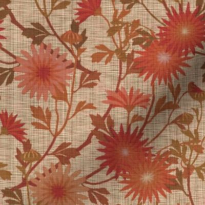 Springing Floral ~ Persephone ~ Linen Luxe