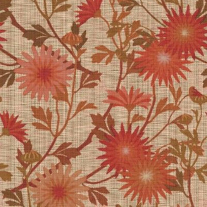 Springing Floral ~ Persephone ~ Linen Luxe