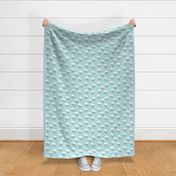 geometric pastel sleepy baby blue sky cloud pattern