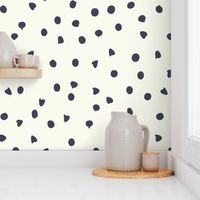 Chocolate chip polka dots pattern