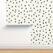 Chocolate chip polka dots pattern