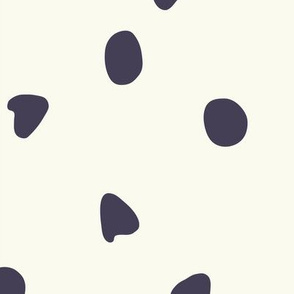 Chocolate chip polka dots pattern