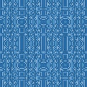 Dark Blue Geometric with Vertical Line