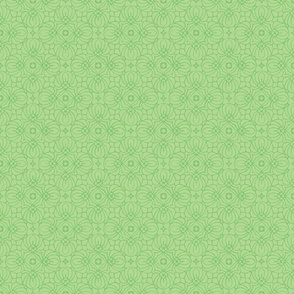 Geometric Green Scallop Like Pattern