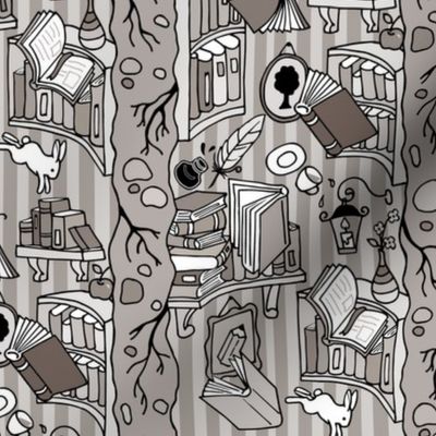 Books: Through the rabbit hole - Warm gray
