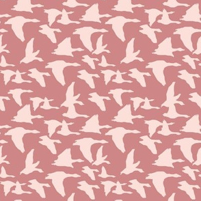 Birds in mauve