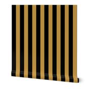 1" Stripe Black & Gold