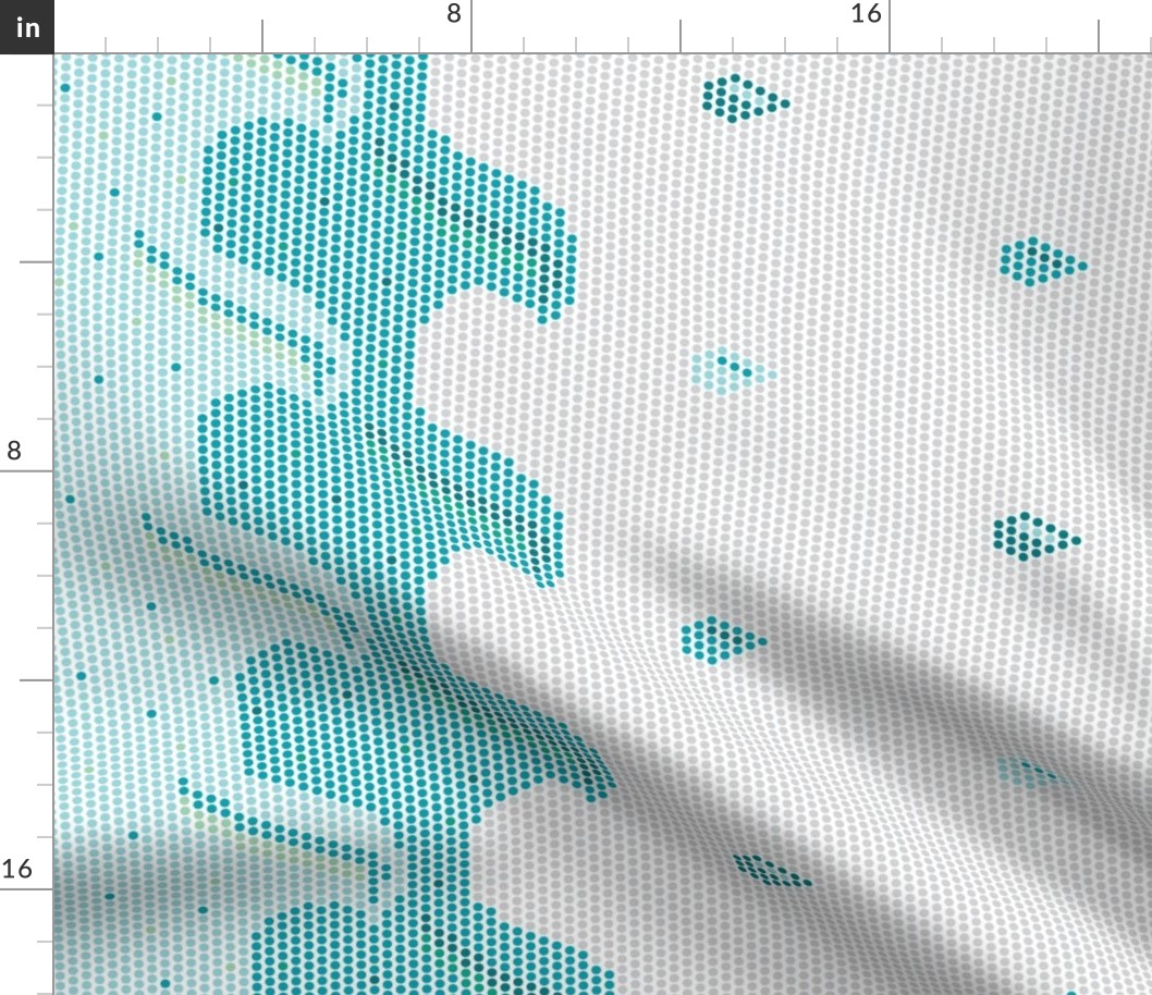 Rainy Days & Dots Border Print