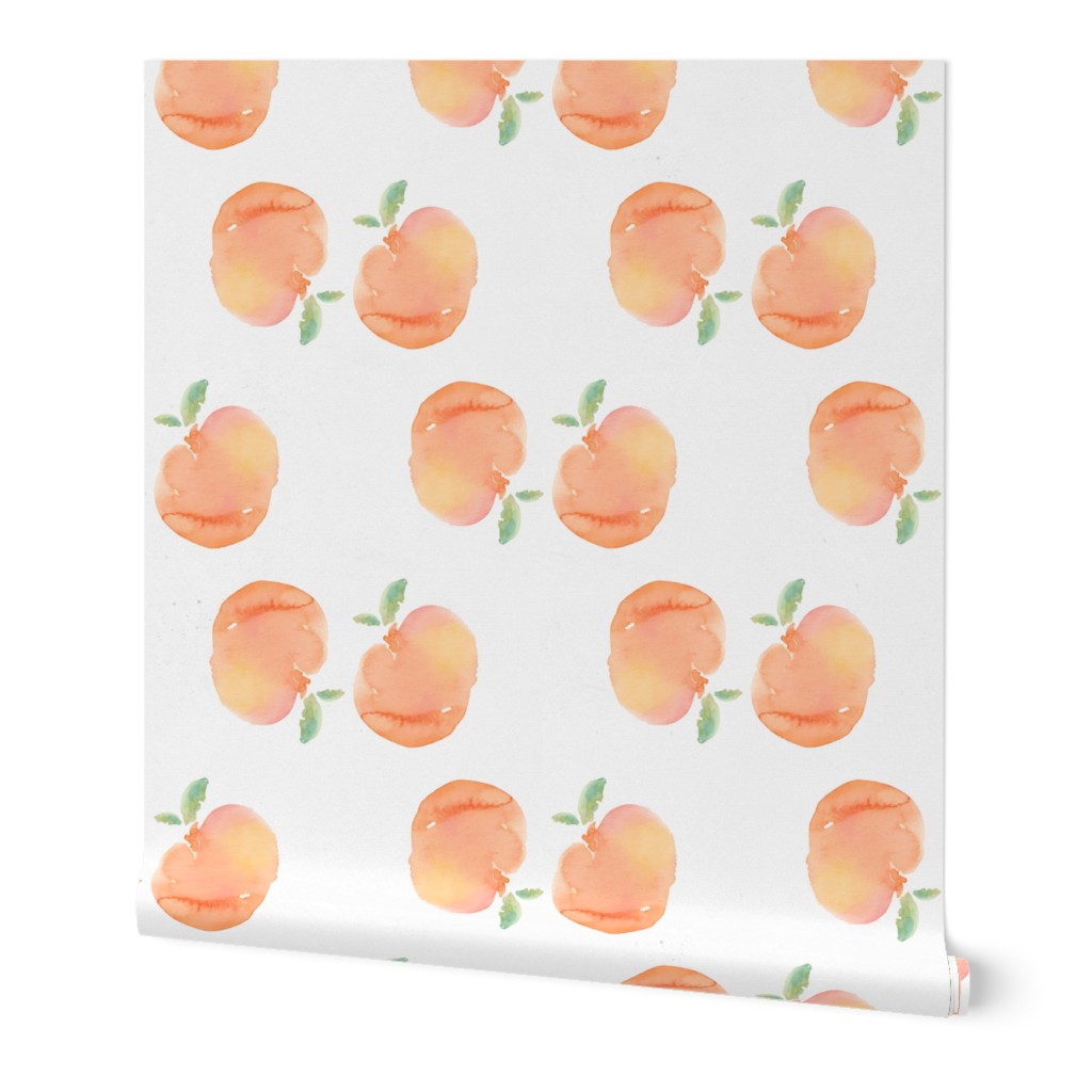 Watercolor Peach Pattern