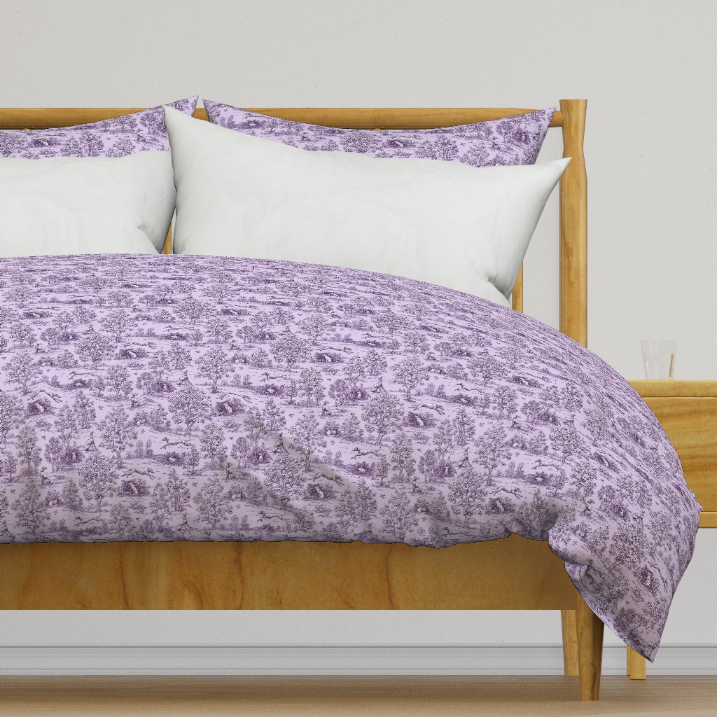 Purple  Reverse Greyhound Toile