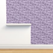 Purple  Reverse Greyhound Toile