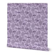 Purple  Reverse Greyhound Toile