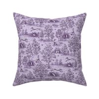 Purple  Reverse Greyhound Toile