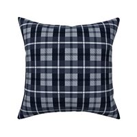 gingham plaid - indigo ink