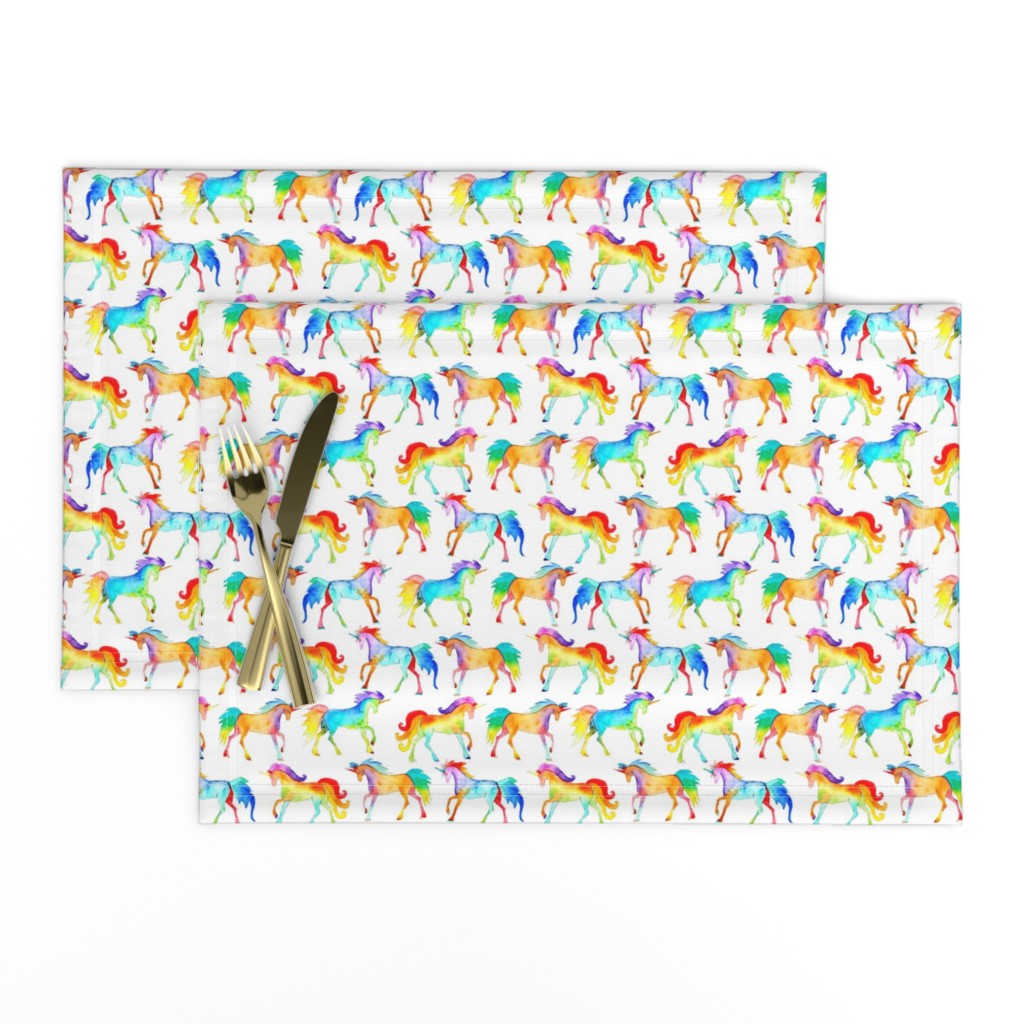 Rainbow Watercolour Unicorns