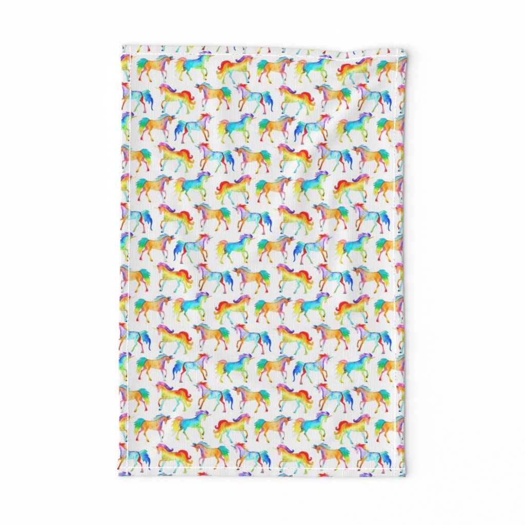 Rainbow Watercolour Unicorns