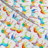 Rainbow Watercolour Unicorns