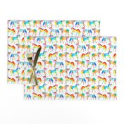 Rainbow Watercolour Unicorns