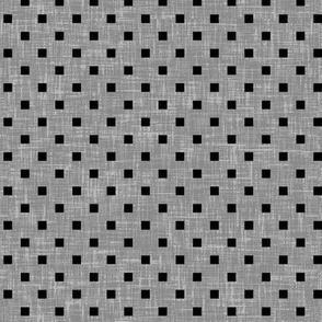 Black particles on gray linen-weave, a book cover by Su_G_©SuSchaefer