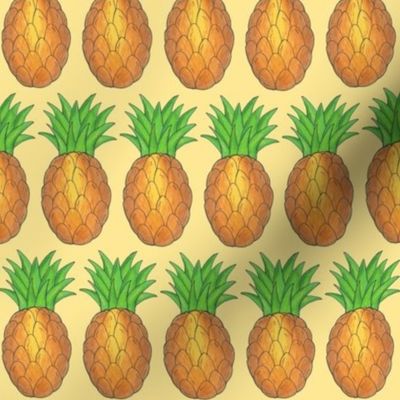 Tropical Pineapples Print