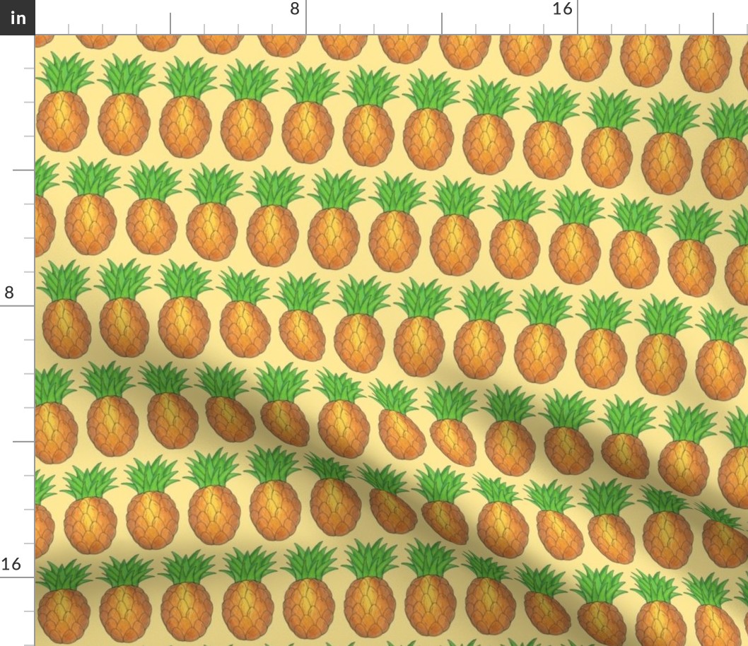 Tropical Pineapples Print