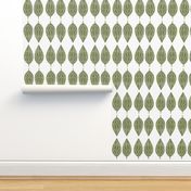 hosta leaves - off white background