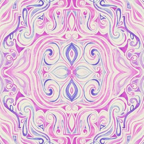 Vintage Pink and Purple Watercolor Swirls