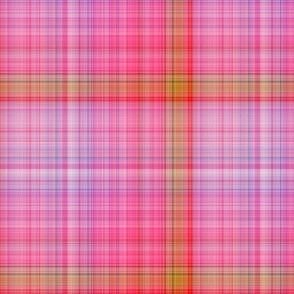 DREAM OF A ORANGE PINK SEA GARDEN Plaid 4