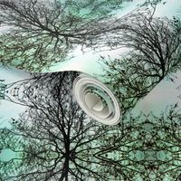 Winter Tree - Aqua