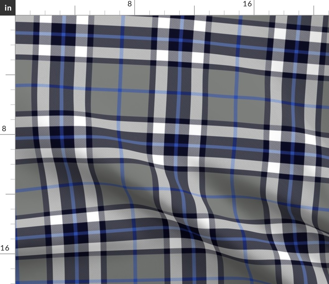 Thomson / Thompson tartan - grey and blue