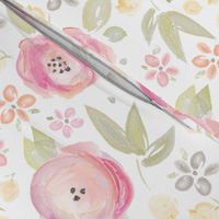 Watercolor Floral in Pink