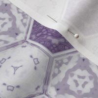 Hexagonal Tile Geometric in crocus purple, small