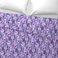 Simple Iris Pattern in Pastel Purple