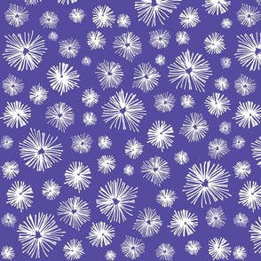 Purple White Bursts