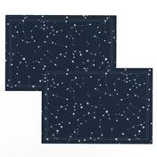 Stars in the zodiac constellations - white on navy