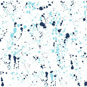 Pantone Blue Ink Splatter