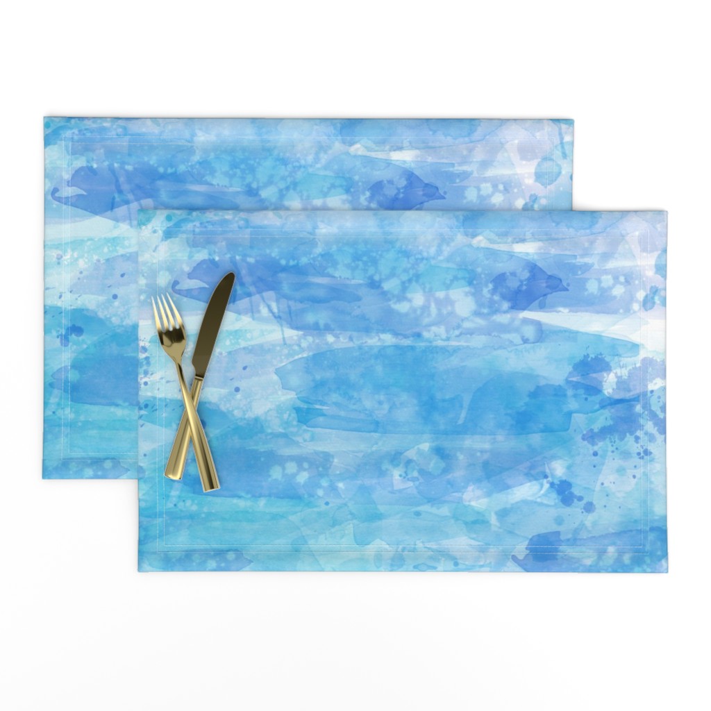 Coastal Blue Watercolor Background Effect