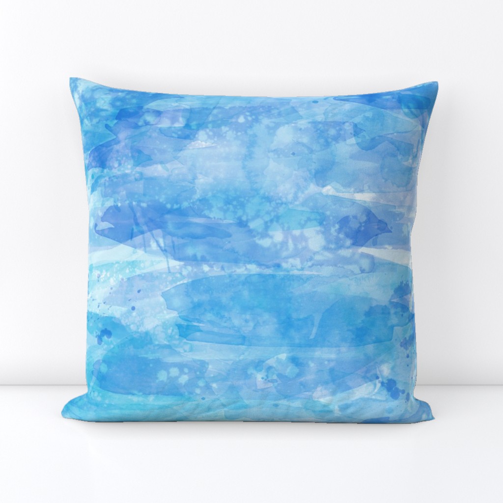 Coastal Blue Watercolor Background Effect